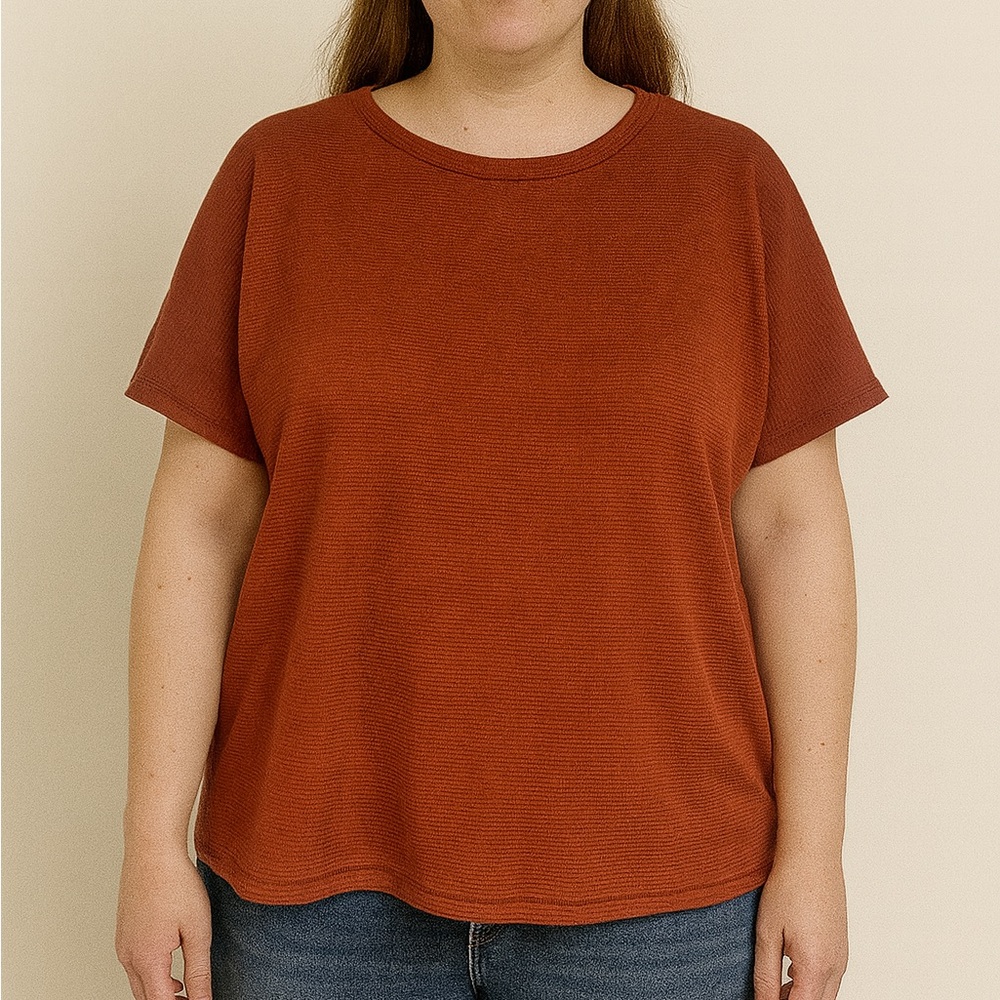 🧡Zesica Womens Waffle Short Sleeve Top